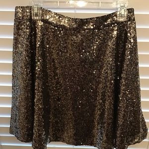 Gold Sequin Skirt